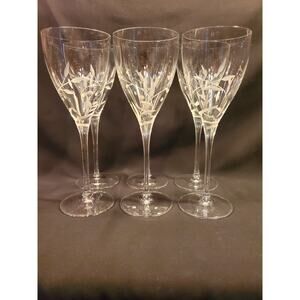 6 Lenox Crystal Water Goblets in Opal Innocence